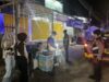 Sat Samapta Polres Lombok Utara Gelar Patroli Blue Light, Sambangi Pedagang di Kecamatan Tanjung