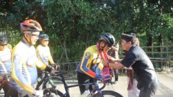 Polres Lombok Utara Gelar Gowes Kamtibmas dan Bakti Sosial di Desa Mumbul Sari
