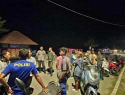 Jaga Kondusifitas Malam Hari, Polsek Poto Tano Gencarkan Patroli Dialogis dan Imbauan Kamtibmas