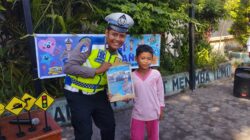 Aksi Humanis Sat Lantas Polres Lombok Barat Ubah Rasa Takut Anak Menjadi Cinta Polisi