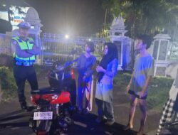 Cegah Balap Liar dan Curanmor, Satlantas Polres Lombok Barat Sisir Titik Keramaian Hingga Dini Hari