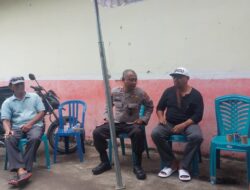 SAT BINMAS POLRES DOMPU LAKUKAN KOORDINASI DENGAN LURAH DAN POSKAMLING KELURAHAN POTU JELANG PENYERAHAN PENGHARGAAN LOMBA SATKAMLING