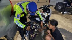 Patroli Blue Light dan Penertiban Knalpot Brong, Polres Bima Kota Ciptakan Kamseltibcar Lantas