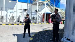 Unit Pamobvit Sat Samapta Polres Bima Kota Laksanakan Pengamanan Objek Vital Nasional PLTMG Bonto Bima