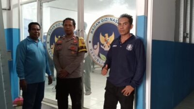 Polres Bima Kota Monitor Pendistribusian Makan Bergizi Gratis di Kecamatan Ambalawi
