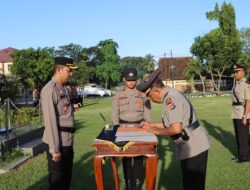 Kapolres Bima Kota Pimpin Sertijab Kabag SDM, Kasat Polairud, dan Kapolsek Rasanae Barat