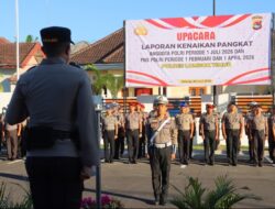 Kapolres Lombok Timur Pimpin Upacara Kenaikan Pangkat Personel dan ASN Polri Periode Juli 2026