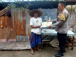 Bhabinkamtibmas Lombok Barat Sulap Lahan Tidur Jadi Sumber Pangan