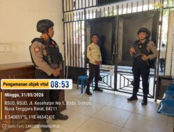 PAMOBVIT SAT SAMAPTA POLRES DOMPU INTENSIFKAN PENGAMANAN DI RSUD DOMPU GUNA WUJUDKAN RASA AMAN BAGI MASYARAKAT