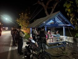 Unit Patmor Polres Dompu Gencarkan Patroli Malam, Warga Diajak Wujudkan Lingkungan Aman