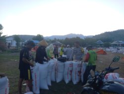 Polres Bima Kota Pantau Aktivitas Penjemuran Jagung Warga di Kecamatan Sape