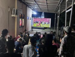 Nobar World Cup 2026 di Polsek Kediri Jaga Kamtibmas Lombok Barat