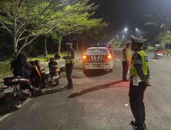 Antisipasi Balap Liar, Satlantas Polres Lombok Barat Patroli Jalur Bypass BIL 2