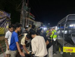 PATROLI DIALOGIS MALAM HARI, POLRES DOMPU AJAK REMAJA HINDARI PERGAULAN BEBAS DAN AKTIVITAS YANG BERPOTENSI MENGGANGGU KAMTIBMAS