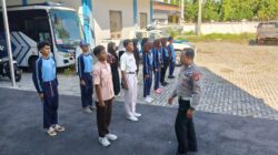 Saka Bhayangkara SMAN 1 Lembar Digembleng Satlantas Polres Lobar