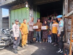 Polsek Lape Berikan Bantuan Sosial bagi Korban Kebakaran di Desa Labuhan Kuris