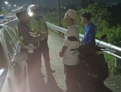 Antisipasi Balap Liar, Satlantas Polres Lombok Barat Patroli di Bypass BIL 2