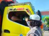 Unit Kamsel Satlantas Polres Bima Kota Edukasi Pengendara Gunakan Helm SNI dan Safety Belt