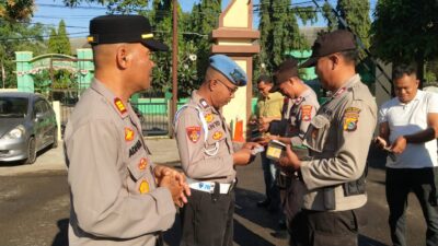 Propam Polsek Rasanae Barat Gelar Gaktibplin, Enam Personel Diberi Teguran