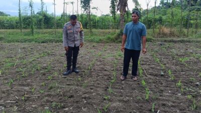 Polri Sambangi Petani Lombok Barat Dukung Swasembada Pangan