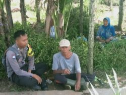Bhabinkamtibmas Desa Gereneng Timur Sambang dan Silaturahmi dengan Warga, Ajak Dukung Program Ketahanan Pangan dan Jaga Kamtibmas
