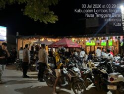 Polsek Kawasan Mandalika Amankan Nonton Bareng Piala Dunia 2026, Perkuat Kedekatan dengan Masyarakat