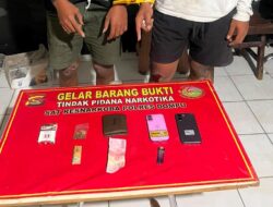 Satresnarkoba Polres Dompu Amankan Dua Terduga Pelaku Penyalahgunaan Ganja.