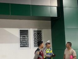 Patroli Obyek Vital, Polsek Pemenang Sterilkan Bank NTB Cabang Pemenang