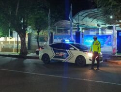 Cegah Gangguan Kamtibmas, Sat Lantas Polres Sumbawa Intensifkan Patroli Blue Light di Malam Hari