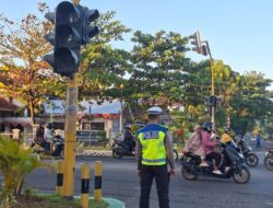 Pelayanan Gatur Pagi, Satlantas Polres Bima Kota Antisipasi Kemacetan dan Kecelakaan Lalu Lintas