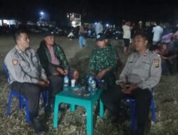 POLSEK HU’U AMANKAN TURNAMEN VOLI PT. STM CUP V, RATUSAN PENONTON NIKMATI PERTANDINGAN DENGAN AMAN DAN TERTIB