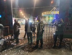 Pastikan Keamanan Pengunjung, Polsek Plampang Laksanakan Pengamanan Expo Pasar Malam