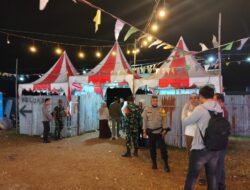 Patroli Blue Light Polsek Lambu Intensifkan Harkamtibmas, Berikan Pengamanan Pasar Malam dan Imbau Warga Jaga Keamanan