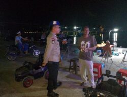 Polsek Gangga Gelar Patroli Blue Light, Imbau Warga Jaga Kamtibmas dan Waspada 3C