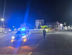 Cegah Gangguan Kamtibmas, Sat Lantas Polres Sumbawa Intensifkan Patroli Malam di Simpang Jam Gadang