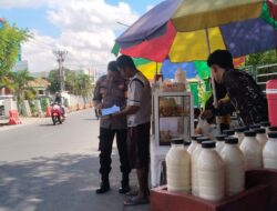 Polmas Kelurahan Nae Sambang Pedagang Kaki Lima, Perkuat Sinergi Jaga Kamtibmas