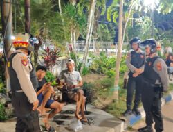 Antisipasi Kriminalitas Dini Hari, Polres Lombok Barat Intensifkan Patroli di Giri Menang Park