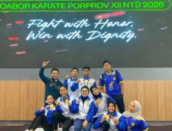 Binaan Dojo SDKP, Karateka Lombok Barat Sukses Sabet Juara Umum II Porprov XII NTB