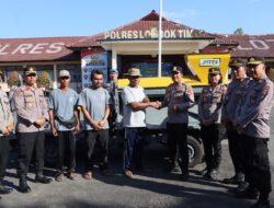 Dukung Program Ketahanan Pangan, Polres Lotim Berikan Bantuan Mesin Pipil Jagung Kepada Kelompok Tani