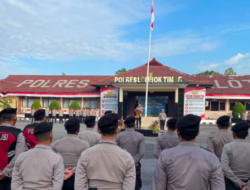 Kapolres Lombok Timur Pimpin Apel Pagi, Apresiasi Kinerja Seluruh Personel