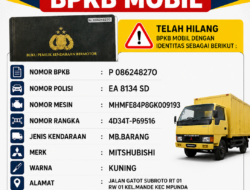 Pengumuman Kehilangan BPKB Mobil