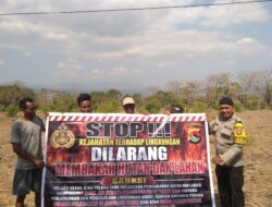Cegah dan Edukasi Warga Bahaya Karhutla, Polsek Soromandi Optimalkan Patroli dan Sosialisasi Larangan Karhutla