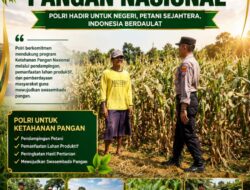 Dukung Ketahanan Pangan, Polsek Kerek Sambang Lahan Jagung di Desa Binaan