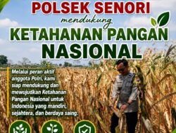 Polisi RW Polsek Senori Polresta Tuban Pantau Kodisi Tanaman Jagung Milik Warga Desa Medalem Guna Mendukung Program Ketahanan Pangan