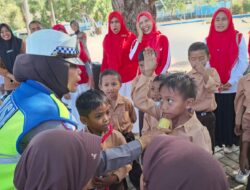 Sat Lantas Polres Bima Kota Go To School, Tanamkan Budaya Tertib Lalu Lintas Sejak Dini