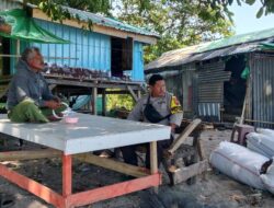 BHABINKAMTIBMAS NANGAMIRO SAMBANG WARGA PENGUMPUL RUMPUT LAUT, IMBAU UTAMAKAN KESELAMATAN SAAT MELAUT