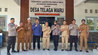 Kapolsek Pringgabaya Jalin Silaturahmi dengan Pemerintah Desa Telaga Waru, Perkuat Sinergitas Jelang Pilkades