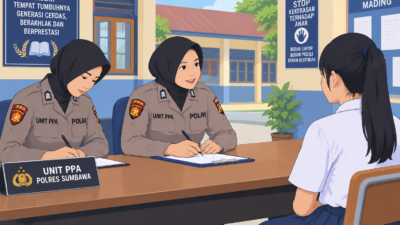 Tindak Lanjut Penyelidikan Kasus Pelecehan, Polres Sumbawa Periksa Saksi Langsung ke Sekolah dan Kediaman