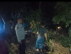 Kebakaran Kebun Bambu di Dusun Penyenggir Berhasil Dipadamkan Bhabinkamtibmas Bersama Warga