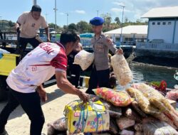 SAT POLAIRUD POLRES DOMPU HADIR DI TENGAH MASYARAKAT, BERIKAN IMBAUAN KESELAMATAN KEPADA NELAYAN DAN PENGAMANAN PELABUHAN CALABAI